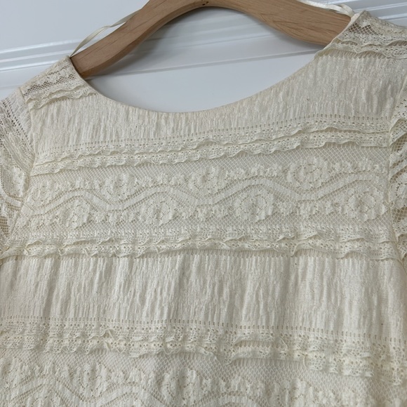 ⭐️NWT!⭐️Anthro Willow & Clay Lace Bodycon Mini Dress Scoop Back MEASUREMENTS Lg - Picture 5 of 12